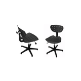 Plastic Base Chair - Black