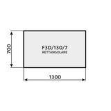 Feltro 3D rettangolare F3D/130/7 1300 x 700 mm