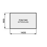 Feltro 3D rettangolare F3D/140 1400 x 900 mm