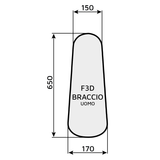 Feltro 3D braccio F3D/BU modello uomo