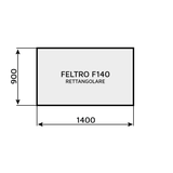 Feltro rettangolare F140 1400 x 900 mm