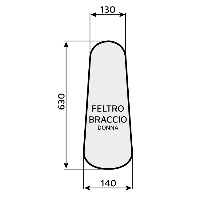 Feltro braccio FBD modello donna