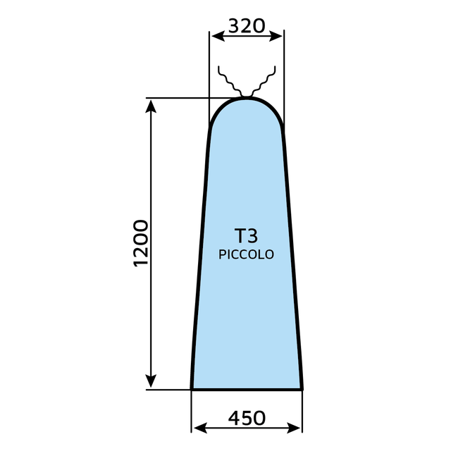 Telo universale T3 (forma C piccolo)