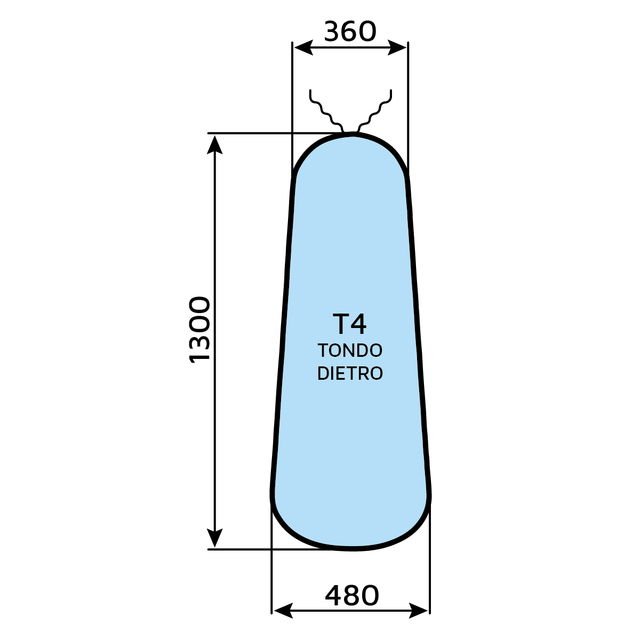 Telo universale T4 (tondo dietro)