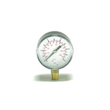 Radial pressure gauge Ø=62 mm 0-6 bar 1/4"